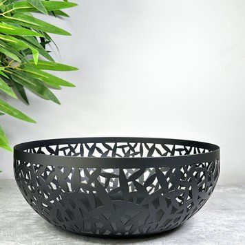 Ваза для фруктів Alessi Cactus 29 см чорна MSA04BIGBLACK фото
