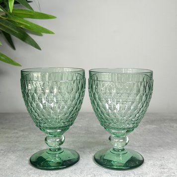 Набір із 2 келихів для води 350 мл Villeroy & Boch Bicchieri Boston зелений 1173090132 фото