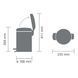 Бак для мусора Brabantia Pedal Bin 3 л черный 113321 фото 5
