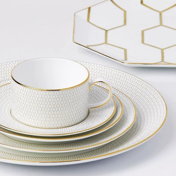 Тарілка глибока Wedgwood Gio Gold 22 см 701587478731 фото