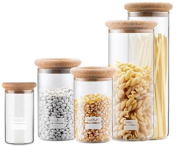 Банка для зберігання продуктів Bodum Yohki 2 л скляна з пробковою кришкою 8650-109-2 фото