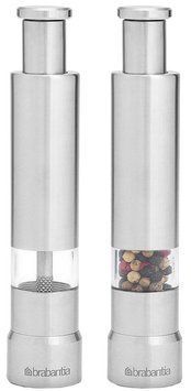 Набор мельниц для соли и перца Brabantia 13,5 см серый 611407 фото