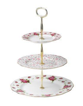 Сервірувальне блюдо 3-х ярусне Royal Albert New Country Roses 36 см 652383736474 фото