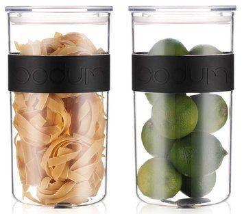 Набір банок для зберігання продуктів Bodum Presso 2 шт 2 л пластик K11830-01SA фото