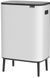 Бак для мусора Brabantia Bo Touch Bin Hi 2х30 л белый 130601 фото 2