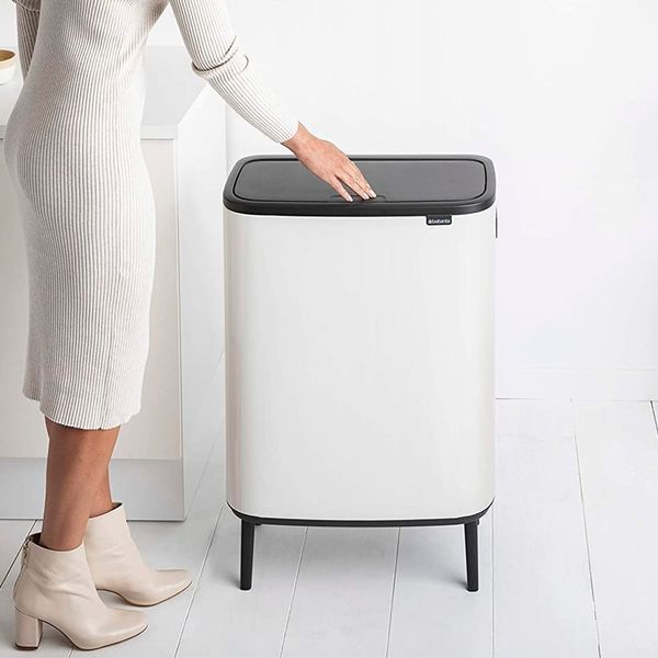 Бак для мусора Brabantia Bo Touch Bin Hi 2х30 л белый 130601 фото