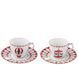 Набор из 2 чашек для кофе с блюдцами Easy Life Christmas Wonderland 80 мл R1107#CHWO фото 1