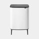 Бак для мусора Brabantia Bo Touch Bin Hi 2х30 л белый 130601 фото 3