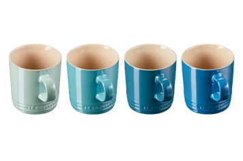 Набір із 4 чашок для чаю Le Creuset Metallics 350 мл синій 69113358139031 фото