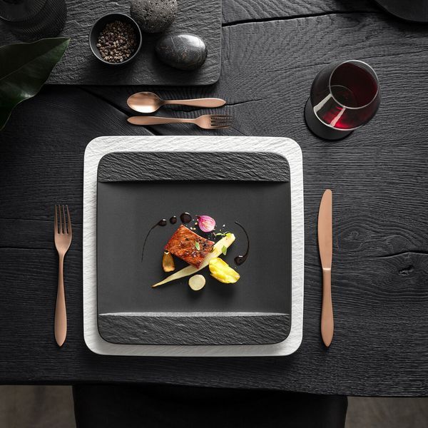 Тарілка Villeroy & Boch Manufacture Rock 28х28 см 1042392610 фото
