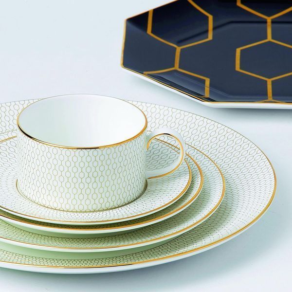Столовий сервіз Wedgwood Gio Gold 5 предметів 1 персона молочний 701587194778 фото