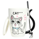 Кружка з кришкою BonaDi Funny Cats 380 мл порцелянова з ложкою 927-229 фото 1
