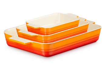 Набір із 3 форм для запікання Le Creuset Classic Volcanic 79161000900080 фото