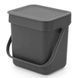 Бак для сміття Brabantia Sort&Go 3 л темно-сірий 209888 фото 2