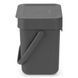 Бак для сміття Brabantia Sort&Go 3 л темно-сірий 209888 фото 4