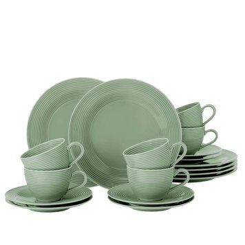 Столовый сервиз Seltmann Beat Color Glaze 18 предметов 6 персон зеленый 001.751398 фото