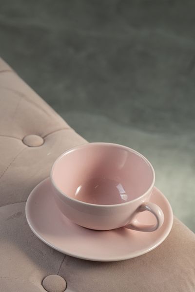 Набор из 6 блюдец Dovbysh Porcelain Vona 16 см розовый 100030 фото