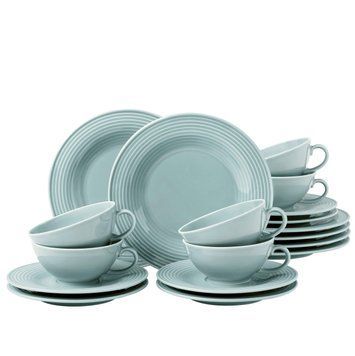Столовый сервиз Seltmann Beat Color Glaze 18 предметов 6 персон голубой 001.766285 фото