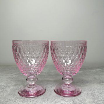 Набор из 2 бокалов для воды 350 мл Villeroy & Boch Boston розовый 1173090134 фото