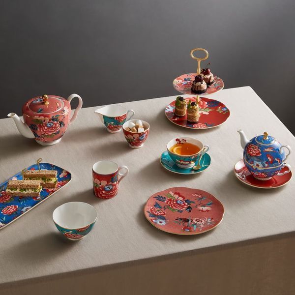 Набор из сахарницы и молочника Wedgwood Paeonia Blush 701587384261 фото