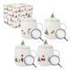 Чашка для чаю Easy Life Let It Snow 450 мл Snowman з інф'юзером та кришкою 111005585 фото 3