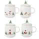 Чашка для чаю Easy Life Let It Snow 450 мл Snowman з інф'юзером та кришкою 111005585 фото 2