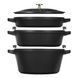 Набір посуду Staub Stackable 4 предмети чорний 14552623 фото 2