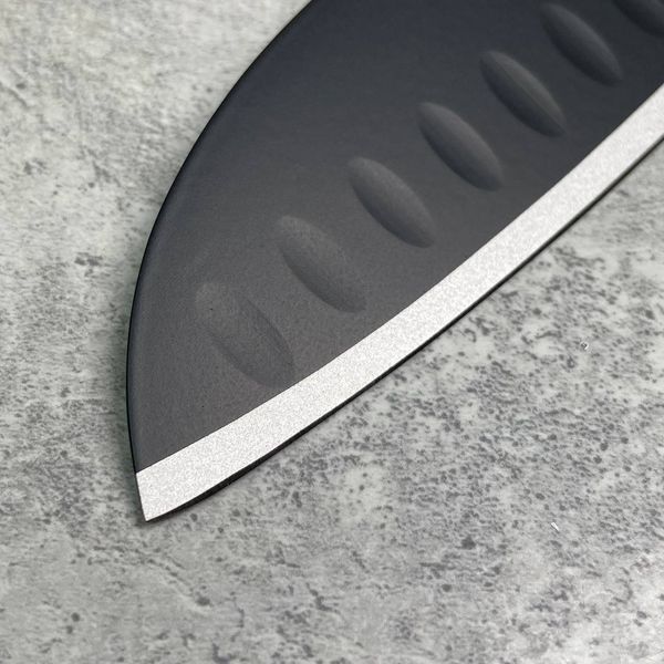 Ніж сантоку Vinzer Geometry Nero line 12,7 см 50301 фото