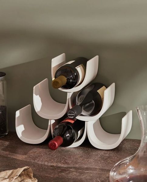 Подставка для бутылок Alessi Noe 34,5х15,5х27 см белая GIA13WHITE фото