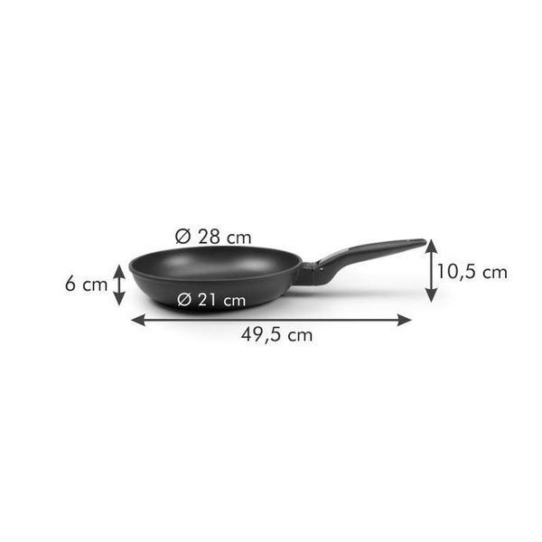 Сковорідка Tescoma SmartCLICK 28 см антипригарна, знімна ручка 605028 фото