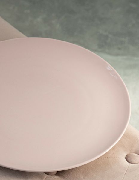 Тарелка обеденная Dovbysh Porcelain Vona 32 см розовая 100041 фото