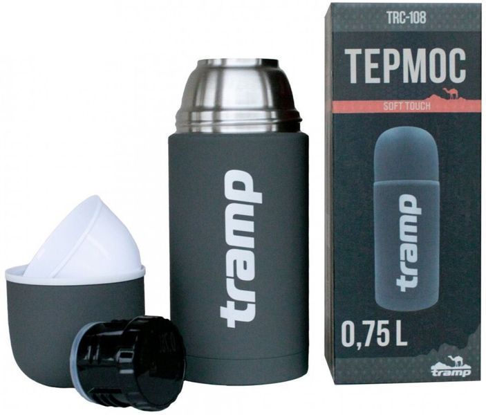 Термос Tramp Soft Touch 0,75 л сірий UTRC-108-grey фото