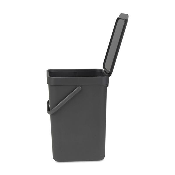 Ведро мусорное Brabantia Sort&Go 12 л серое 109805 фото