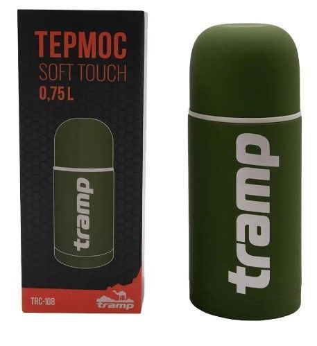 Термос Tramp Soft Touch 0,75 л, хаки UTRC-108-khaki фото