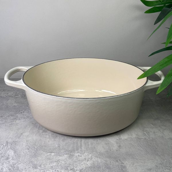 Кастрюля Le Creuset Signature 4,7 л овальная Meringue 21178297164430 фото