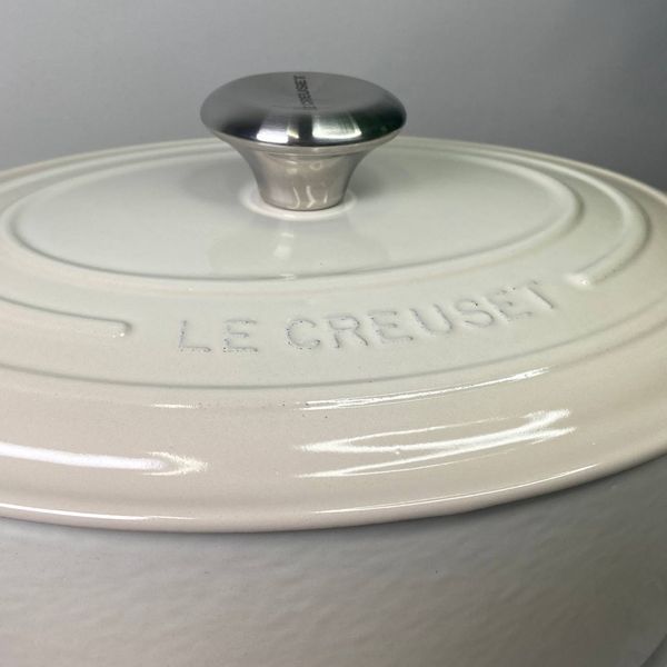 Кастрюля Le Creuset Signature 4,7 л овальная Meringue 21178297164430 фото