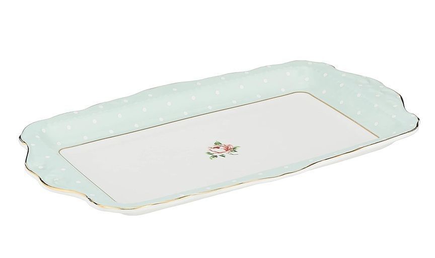 Сервировочное блюдо Royal Albert Polka Rose 30х11 см 652383739512 фото