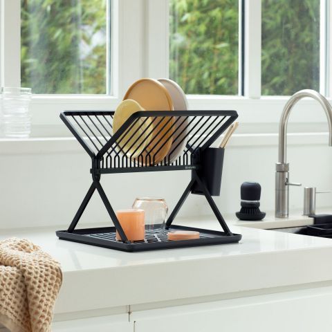 Сушка для посуды Brabantia Foldable Dish Rack 37 см темно-серая 139406 фото