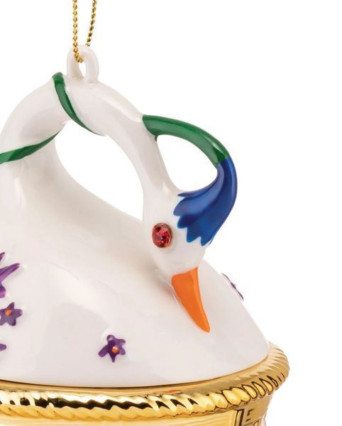 Ялинкова іграшка Alessi Cigno di Primavera 7,8х7,4х10,5 см MJ1610 фото