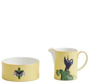 Набор из сахарницы и молочника Wedgwood Wonderlust Waterlily 701587466387 фото
