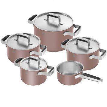 Набір посуду Zwilling Pure 9 предметів рожевий 1028858 фото