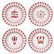 Набор из 4 десертных тарелок Easy Life Christmas Wonderland 19 см R1100#CHWO фото 1