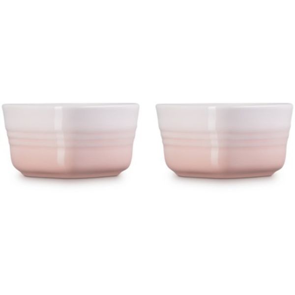 Набор из 2 форм для запекания Le Creuset Heart 300 мл Shell Pink 79082307770000 фото