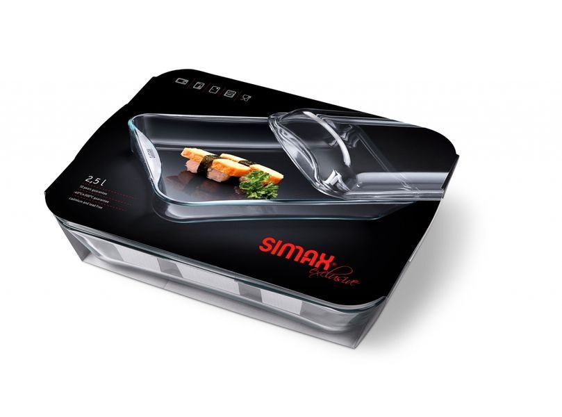 Гусятница Simax Exclusive 2,5 л прямоугольная, с крышкой s7216-7576/D/L фото