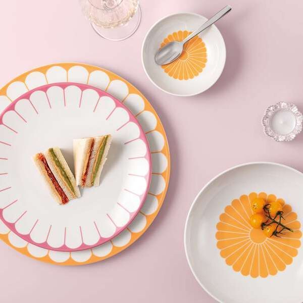 Тарілка для пасти Villeroy & Boch Fleur 24 см помаранчева 1045523381 фото