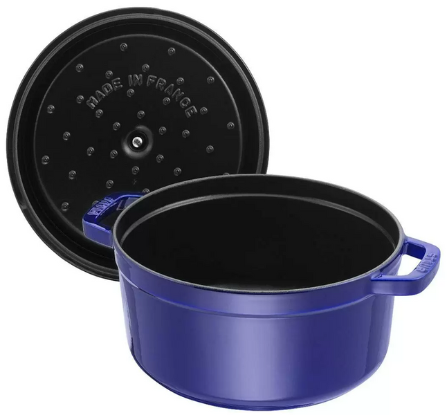 Кастрюля Staub Cast Iron 12,5 л 34 см синяя 1103491 фото