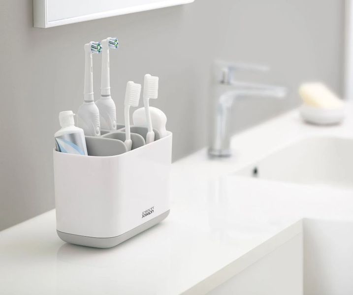 Органайзер для зубных щеток Joseph Joseph EasyStore Large Light Grey 8,6х17,1х12,8 см 70510 фото
