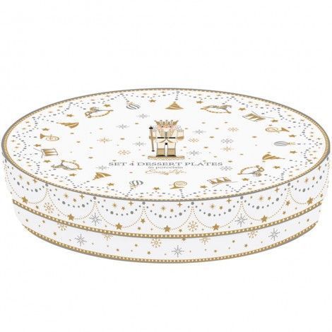 Набор из 4 десертных тарелок Easy Life Royal Nutcracker 19 см новогодний 111004393 фото