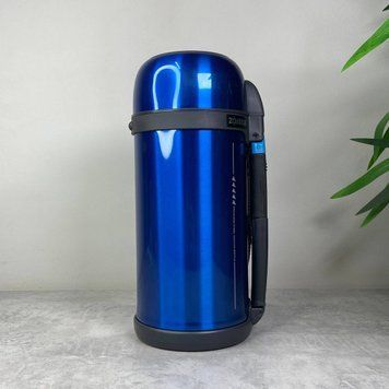 Термос Zojirushi SF-CC 1,5 л синій з розкладною ручкою та ремінцем 1678.00.25 фото