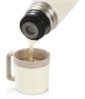 Термос з кухлем Tescoma Constant Cream 0,5 л нержавіюча сталь 318551 фото